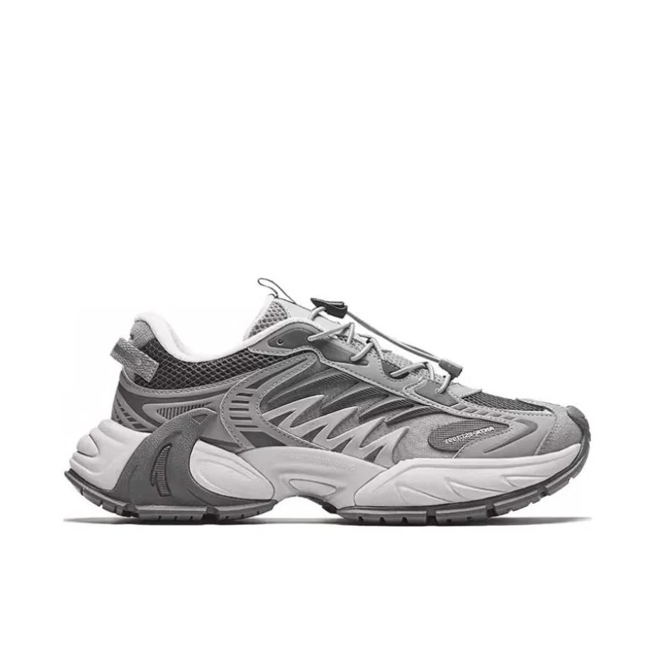 (Men & Women) Anta Star Moon 2 Retro Dad Shoes - Pigeon Grey - Image 6