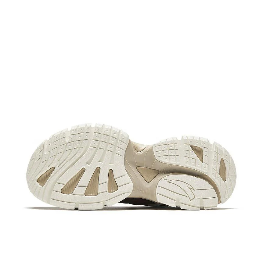 (Men & Women) Anta Star Moon 2 Retro Dad Shoes - White/Brown - Image 3