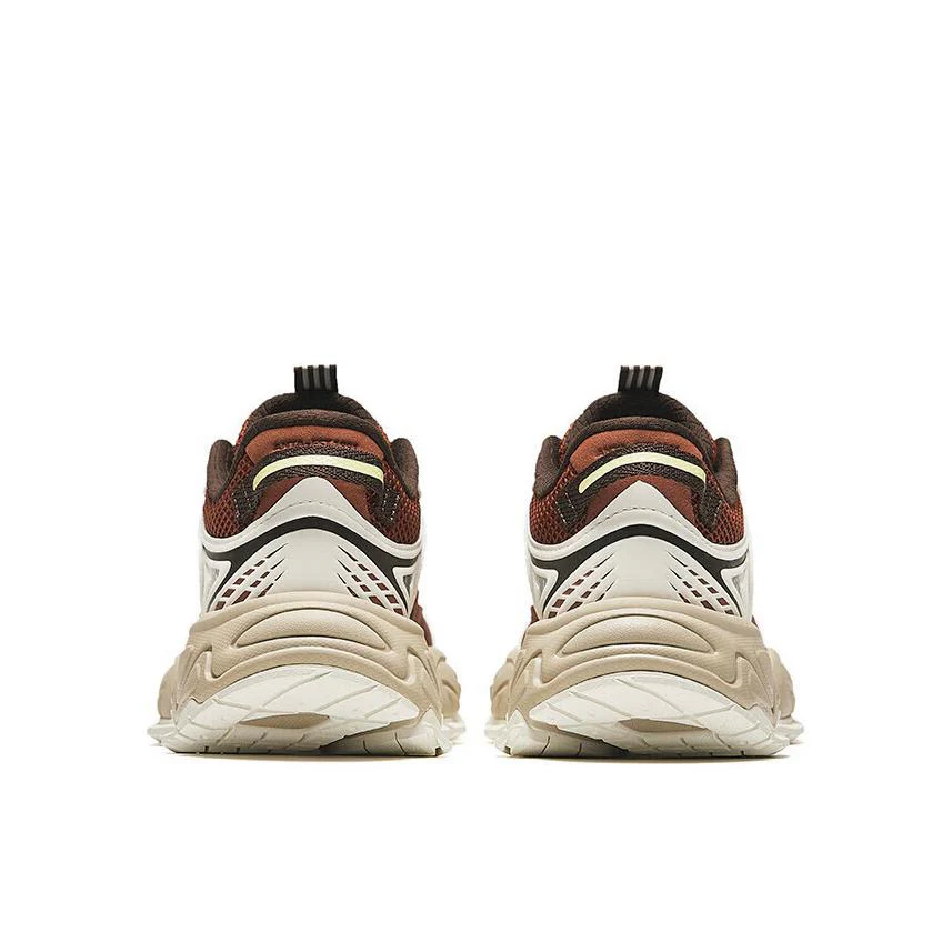 (Men & Women) Anta Star Moon 2 Retro Dad Shoes - White/Brown - Image 4