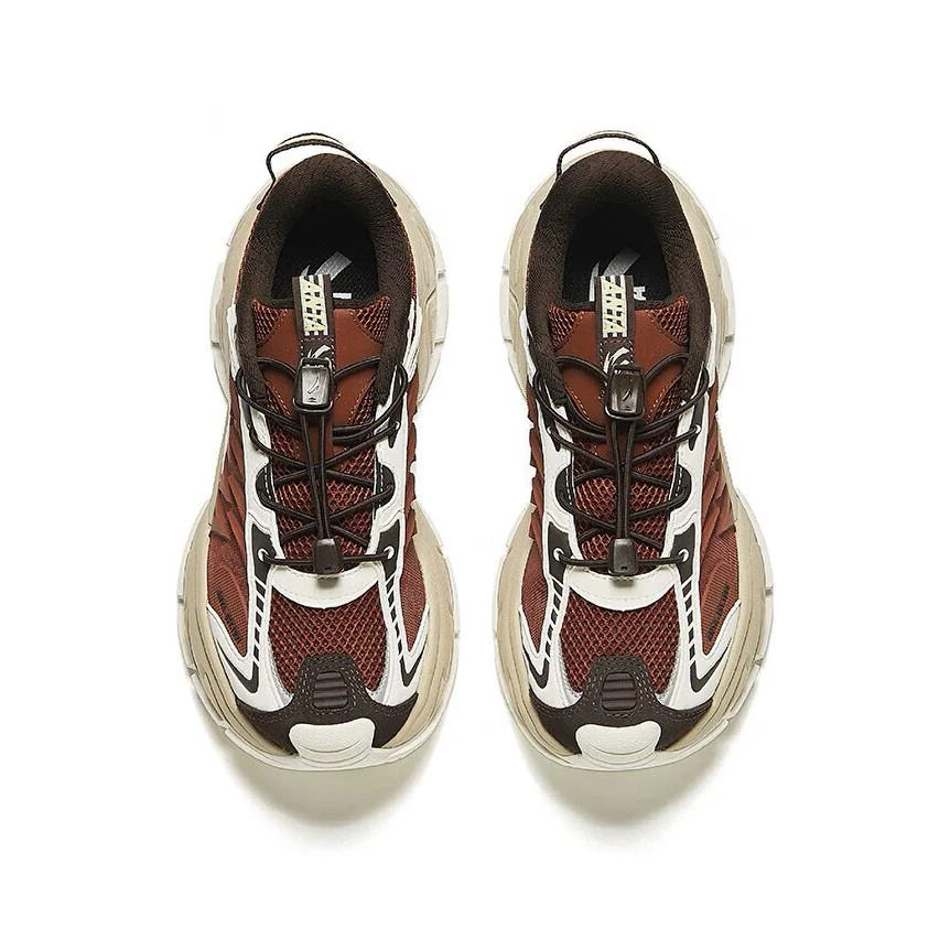 (Men & Women) Anta Star Moon 2 Retro Dad Shoes - White/Brown - Image 5