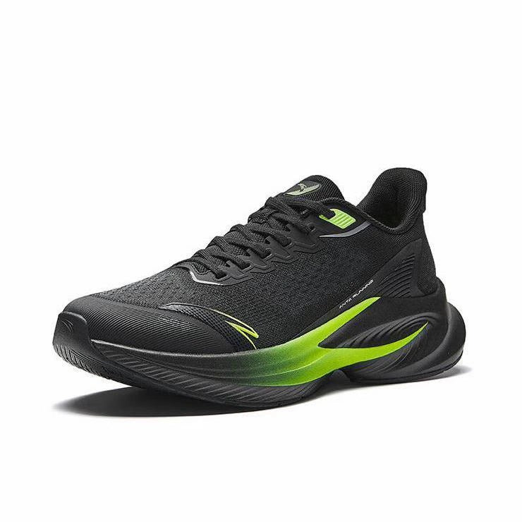 【Yibo Wang】 Anta Stinger 6 Fabric PP Film Running Shoes - Black/Green - Image 2