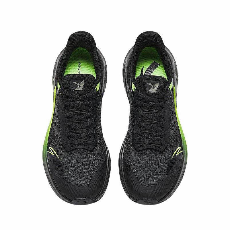 【Yibo Wang】 Anta Stinger 6 Fabric PP Film Running Shoes - Black/Green - Image 5