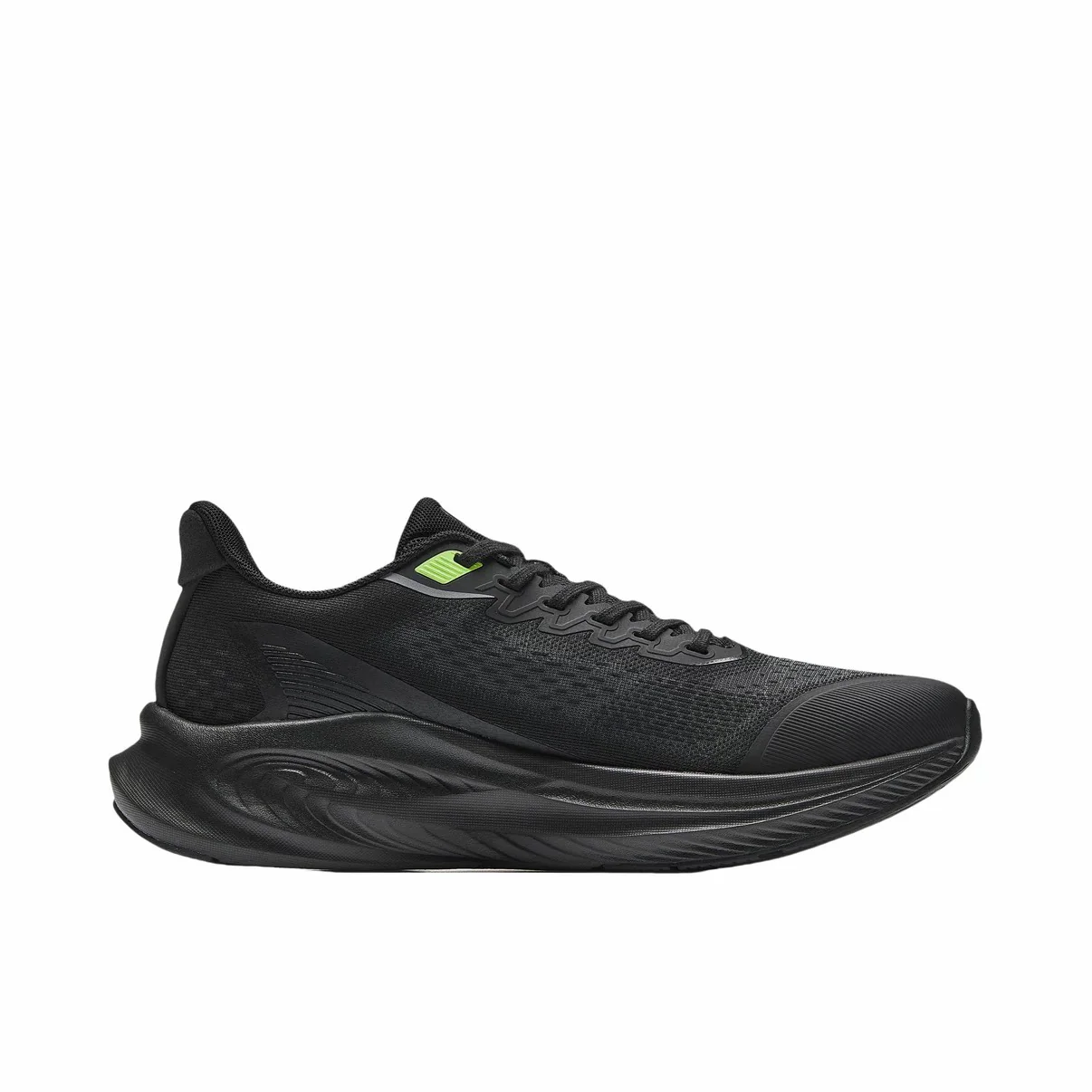 【Yibo Wang】 Anta Stinger 6 Fabric PP Film Running Shoes - Black/Green - Image 6