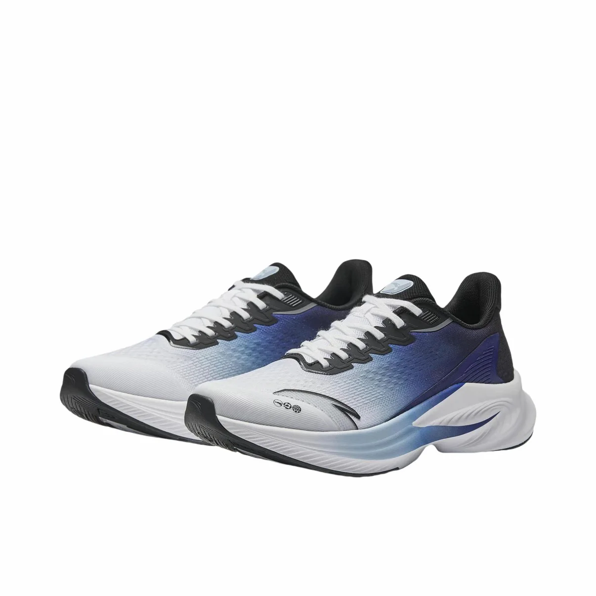 【Yibo Wang】 Anta Stinger 6 Fabric PP Film Running Shoes - White/Blue - Image 2