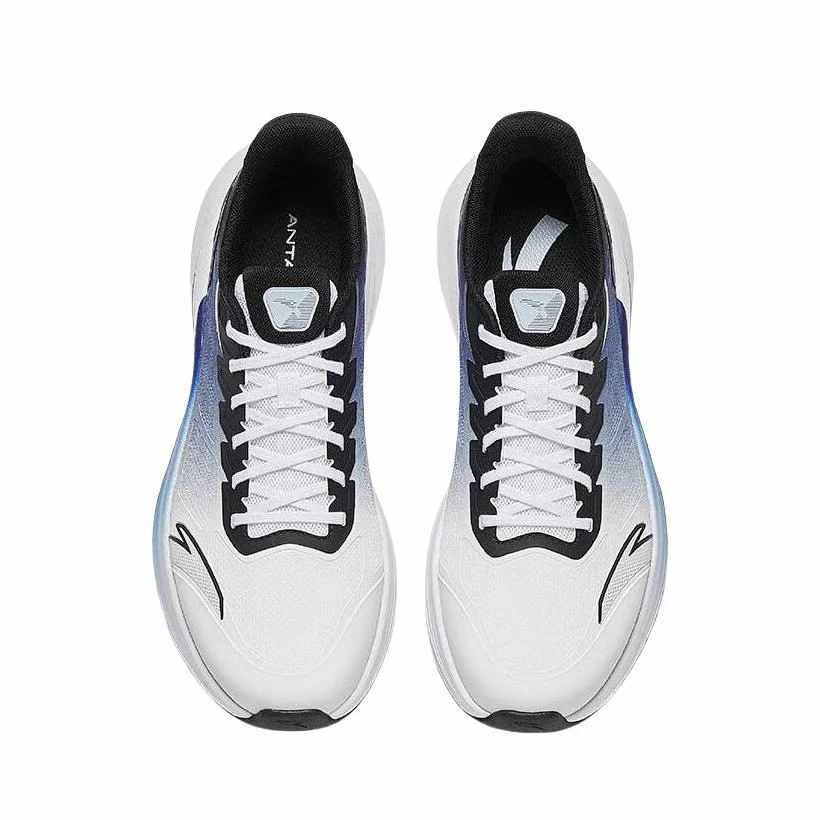 【Yibo Wang】 Anta Stinger 6 Fabric PP Film Running Shoes - White/Blue - Image 5