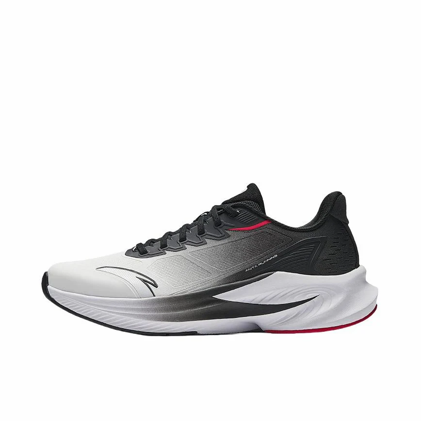 【Yibo Wang】 Anta Stinger 6 Fabric PP Film Running Shoes - White/Gray - Image 7