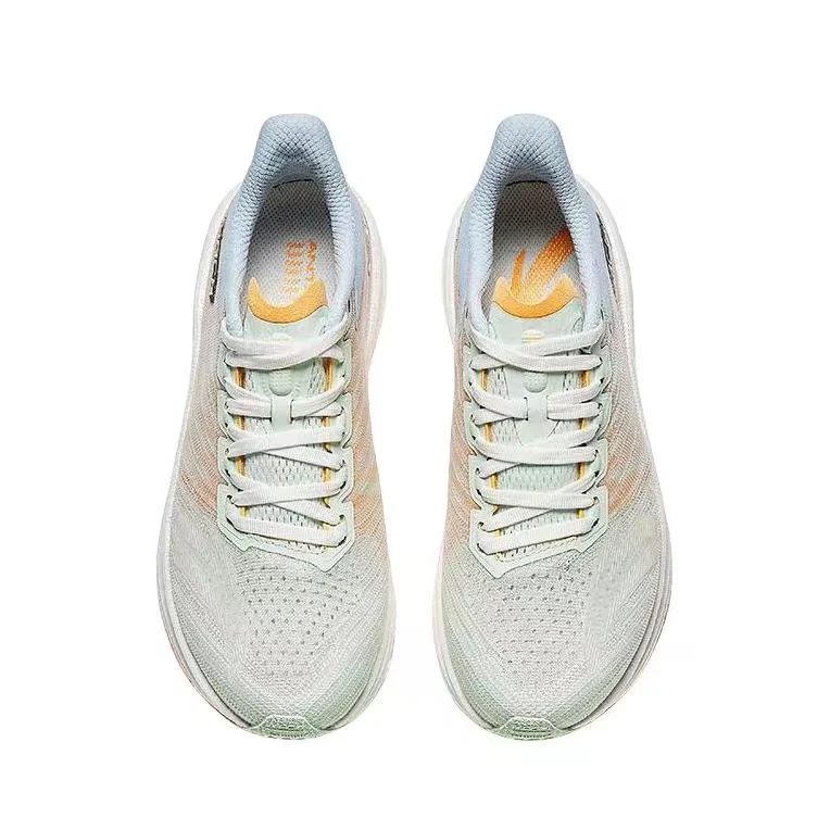 Anta Woman's Mach 4.0 Racing Running Shoes - Green/Blue/Orange - Image 2