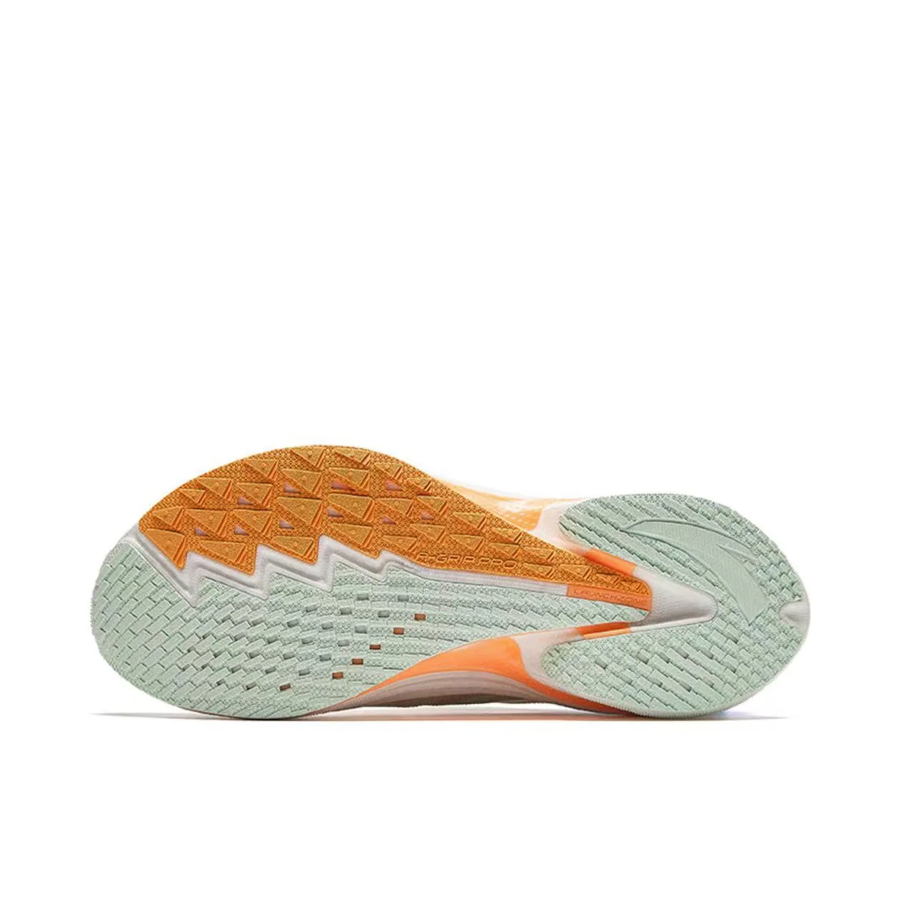 Anta Woman's Mach 4.0 Racing Running Shoes - Green/Blue/Orange - Image 4