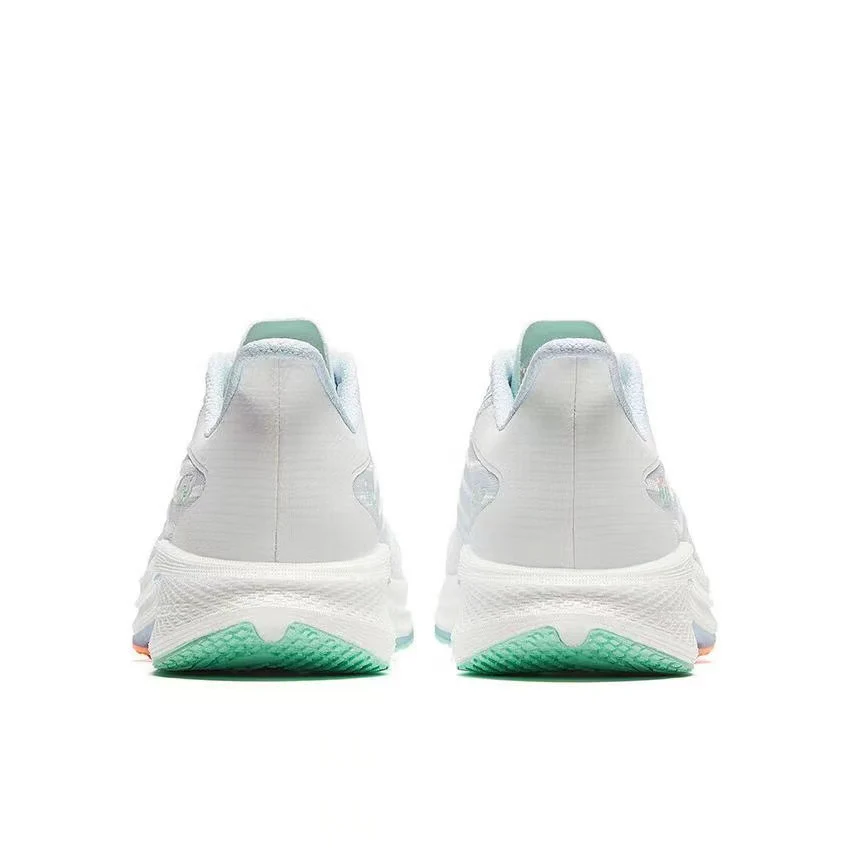 Anta Woman's Mach 4.0 Racing Running Shoes - White/Blue/Green - Image 3