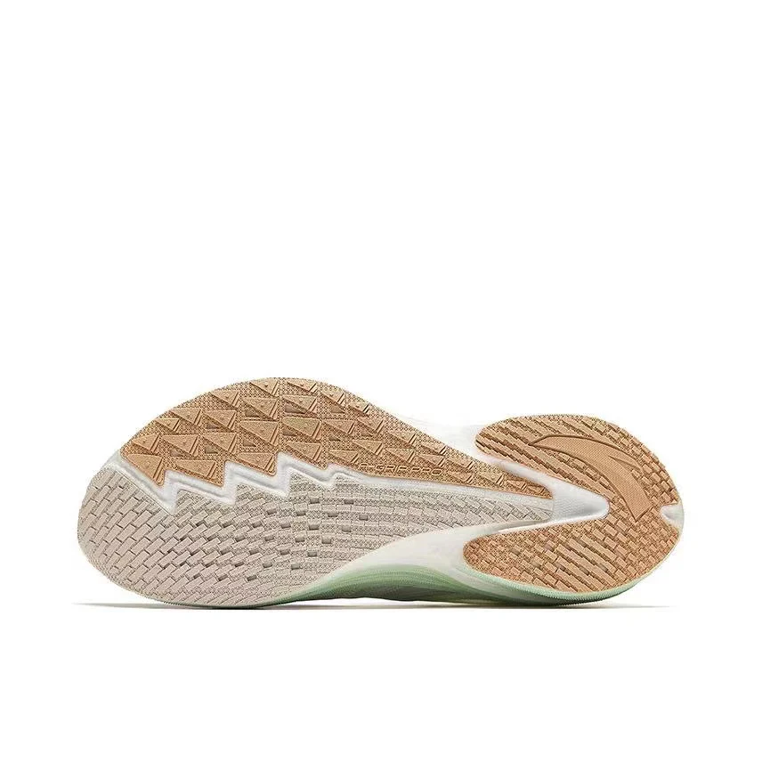 Anta Woman's Mach 4.0 Racing Running Shoes - White/Green - Image 4