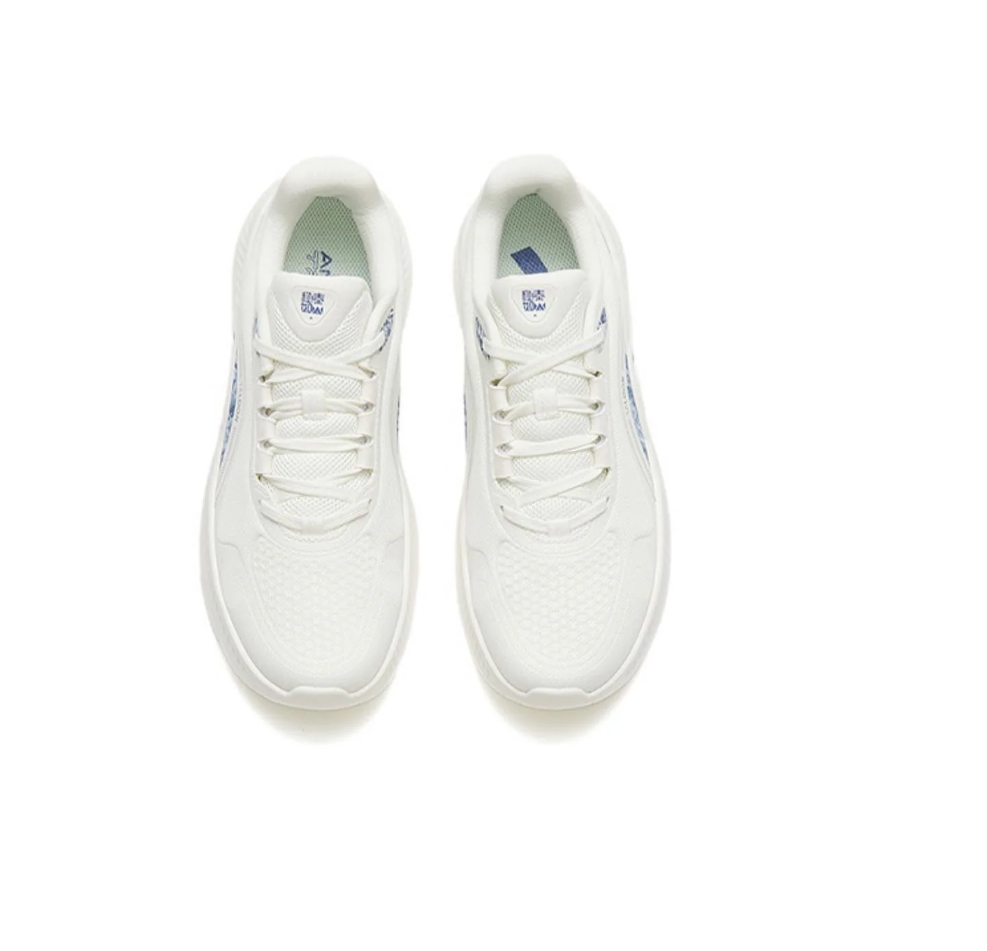 Anta Women National Team Training Weightlifting Shoes White/Blue - Image 3