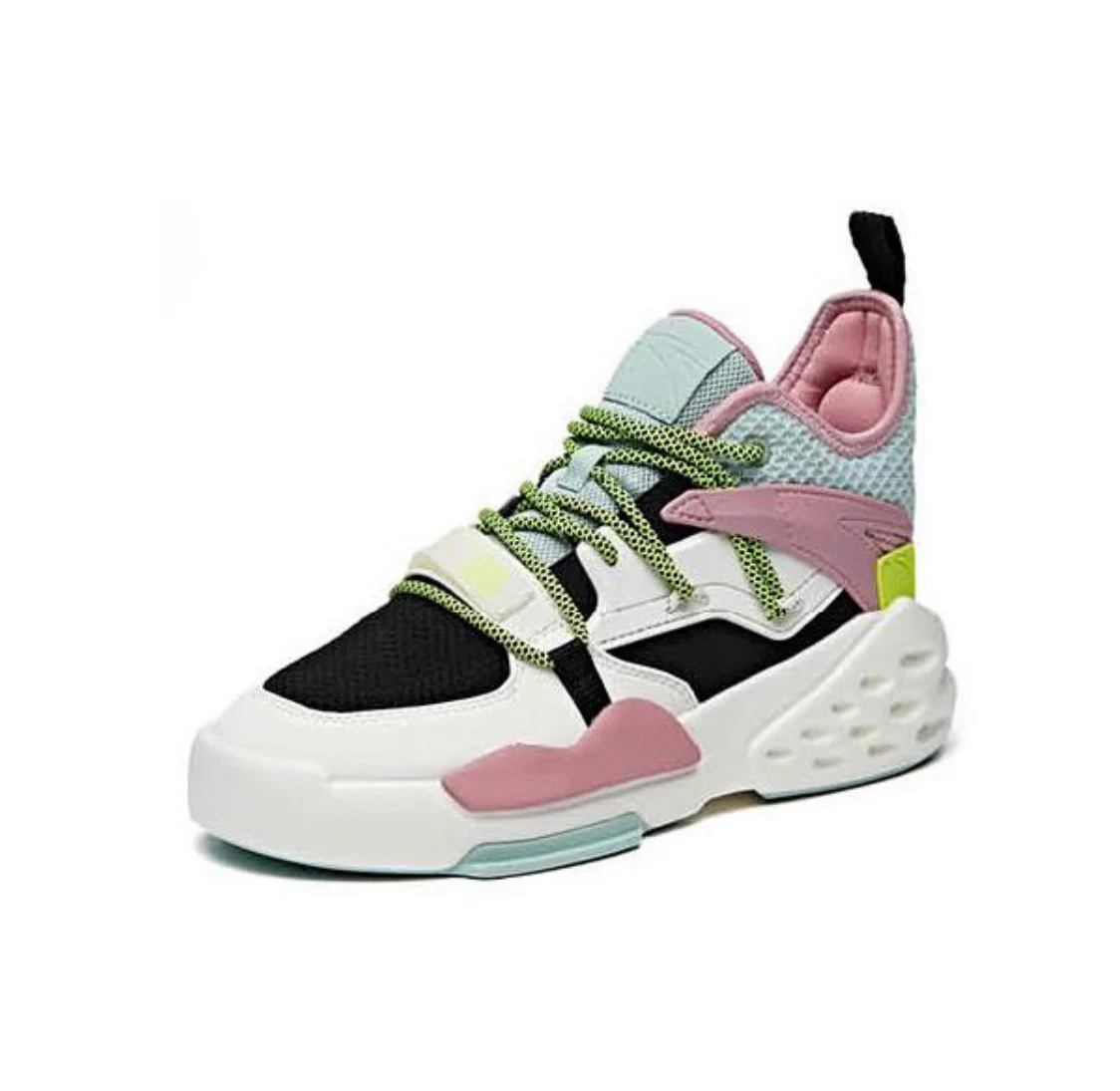 Anta Women's Badao 5 Mid White/Black/Pink - Image 2