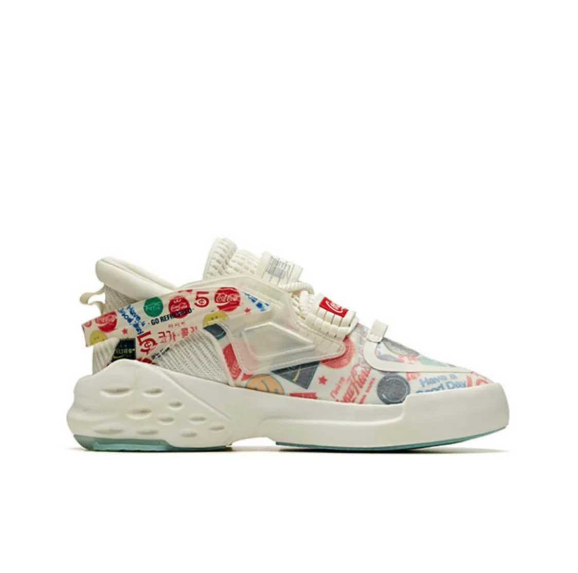 Anta Women's Badao x Coca Cola White/Red/Blue - Image 5