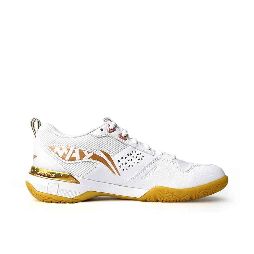 Blade DF-01 Max | Li-Ning Badminton Shoes - White/Gold - Image 6