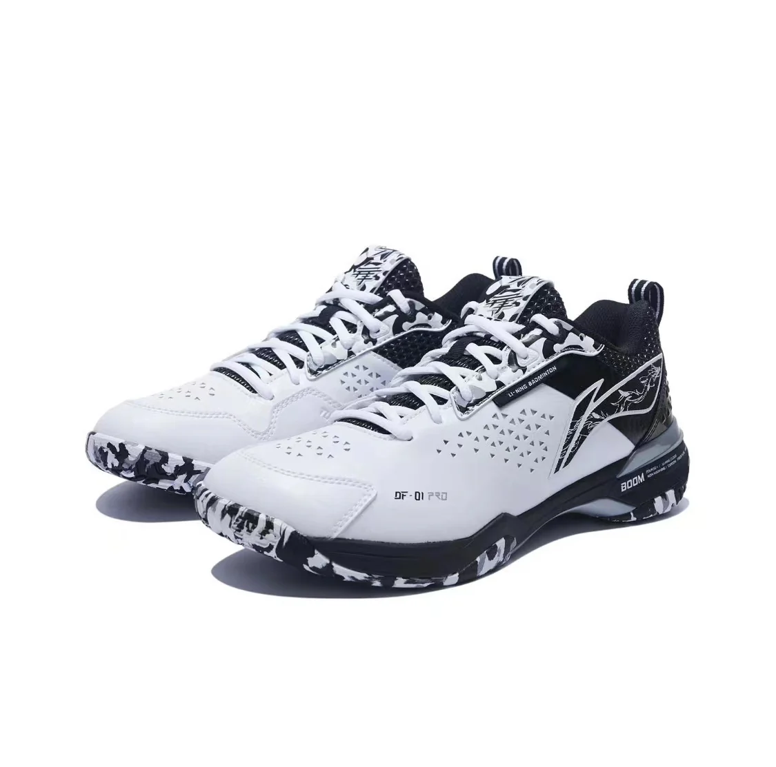 Blade DF-01 Pro | Li-Ning Badminton Shoes - White/Black - Image 2