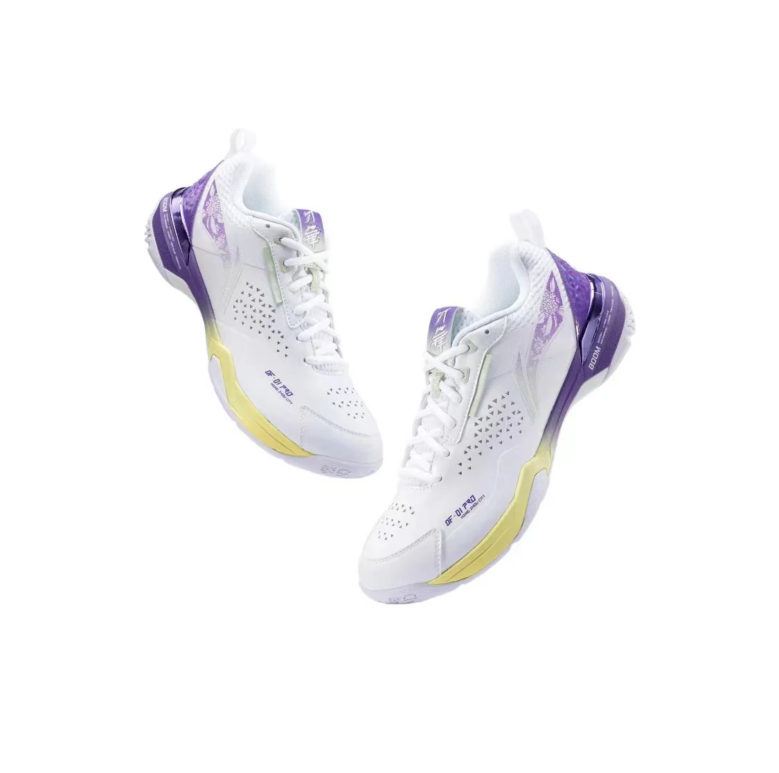 Blade DF-01 Pro | Li-Ning Badminton Shoes - White/Purple - Image 3