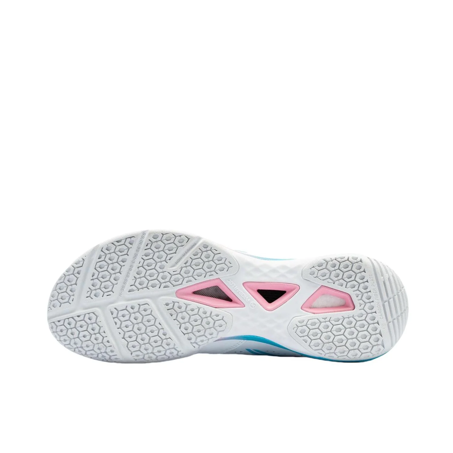 Blade DF-02 Pro | Li-Ning Badminton Shoes - White/Blue/Pink - Image 3