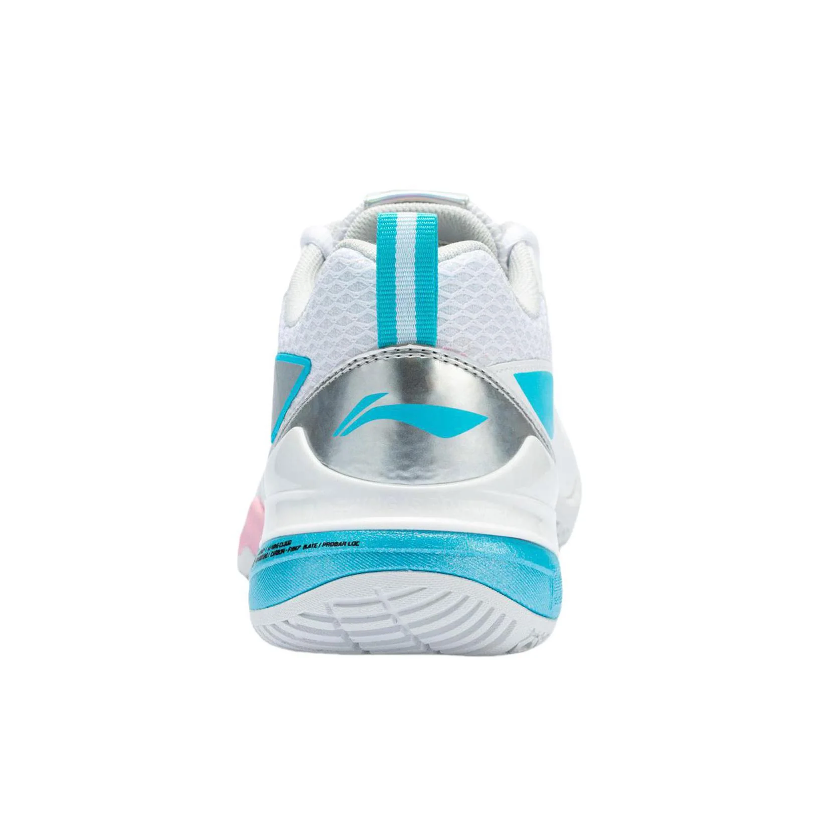 Blade DF-02 Pro | Li-Ning Badminton Shoes - White/Blue/Pink - Image 4