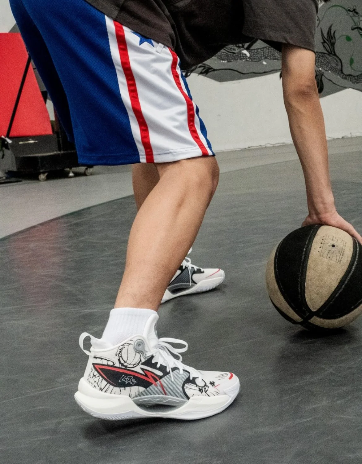 （Custom Sneakers）Li-Ning Super Light 2022 x The First Slam Dunk - Black/Red - Image 3