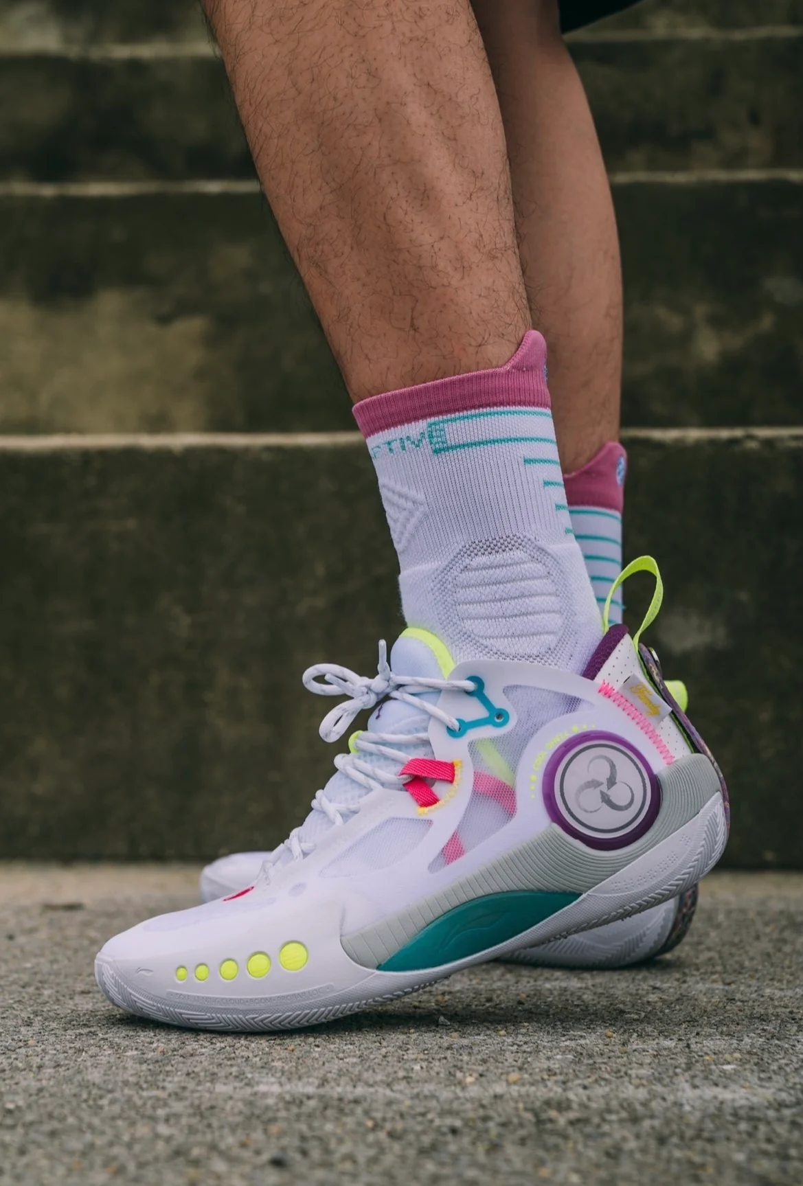 D'Angelo Russell x Li Ning Wade Shadow 3 - White/Yellow - Image 2