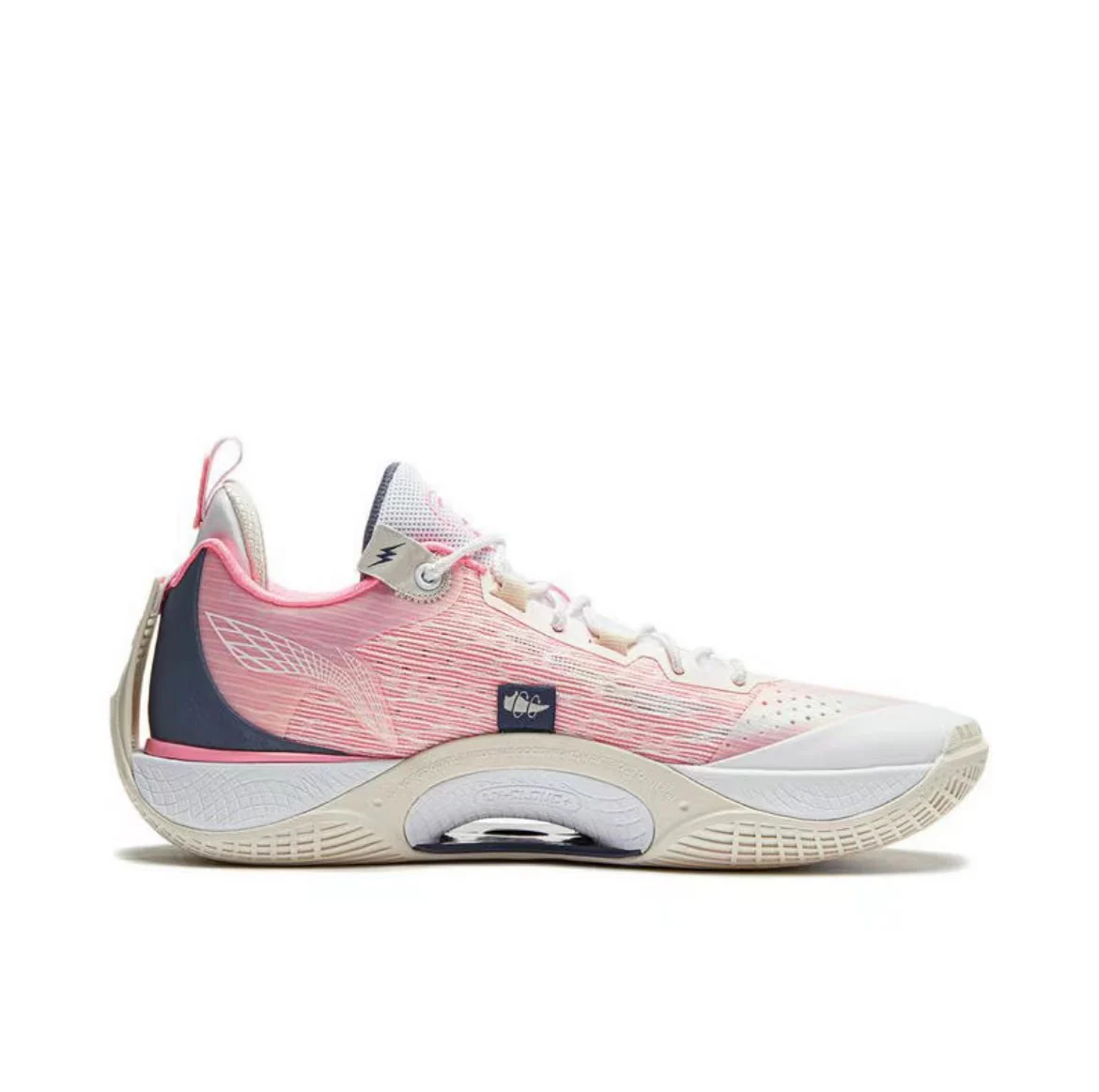 D'Angelo Russell x Li Ning Wade Shadow 5V2 - White/Pink - Image 3