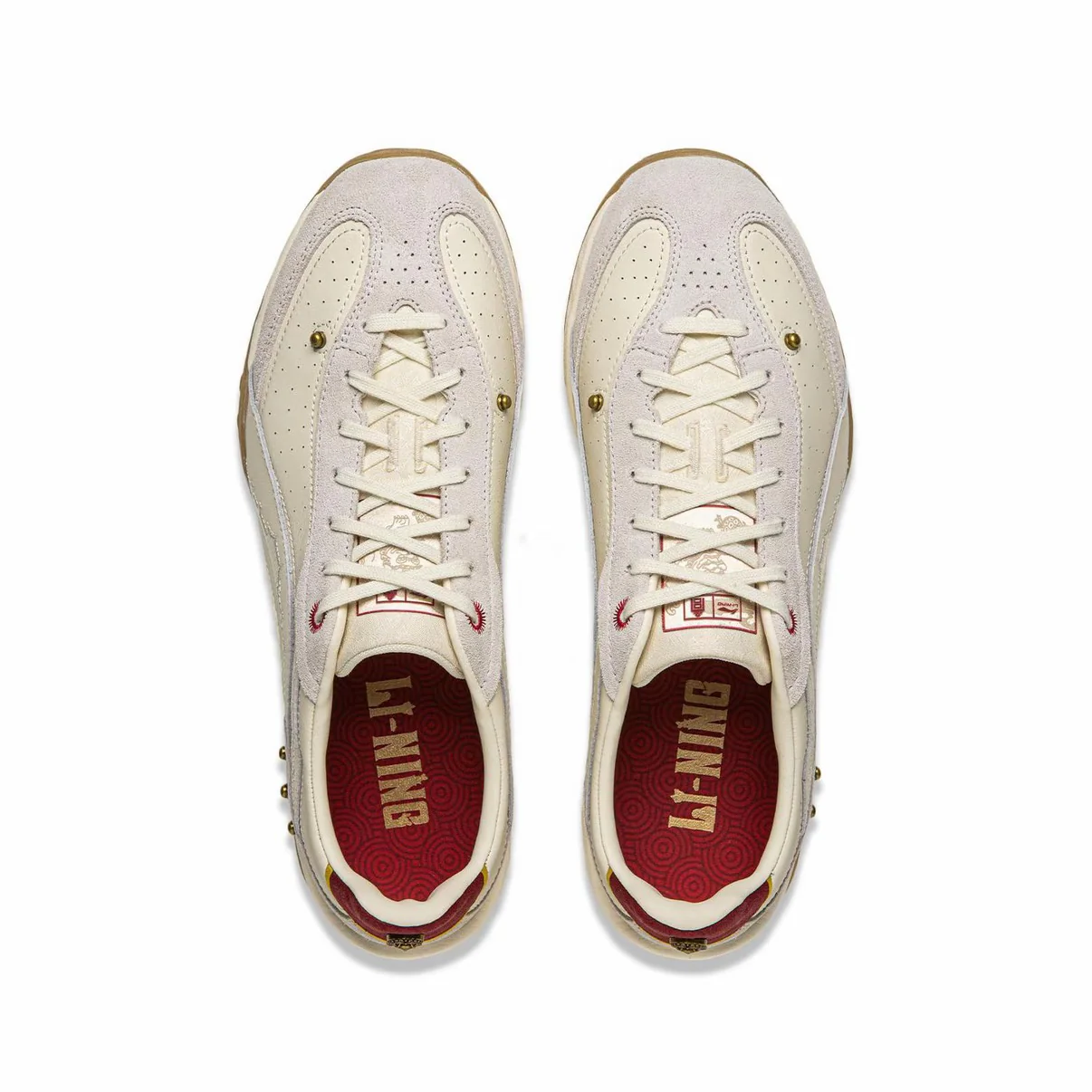 (Sun Yingsha) Forbidden City x Li-Ning Flow Sports Casual Shoes - Pale Yellow - Image 5