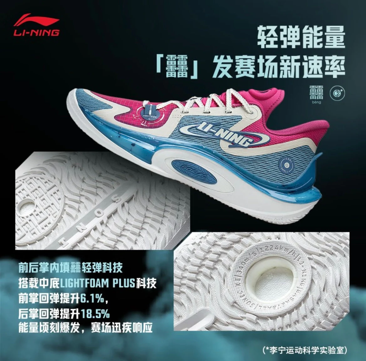 Fred VanVleet x Li-Ning Sonic 11 - Blue/Red - Image 2