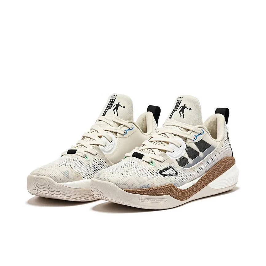 Keldon Johnson x Qiaodan Fengci 6 Pro - White/Brown - Image 2