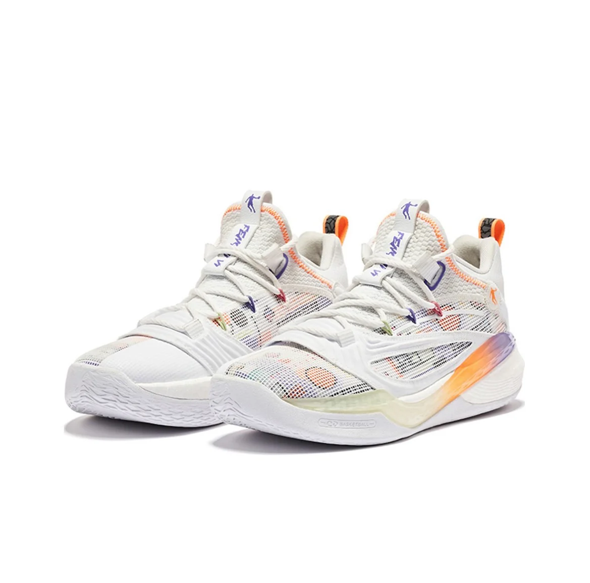 Keldon Johnson x Qiaodan Fengci 6 Pro - White Orange - Image 3