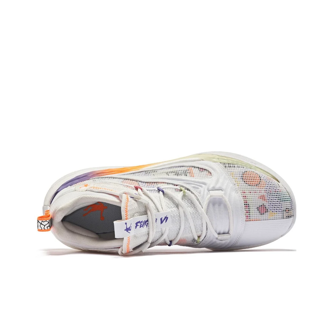 Keldon Johnson x Qiaodan Fengci 6 Pro - White Orange - Image 4