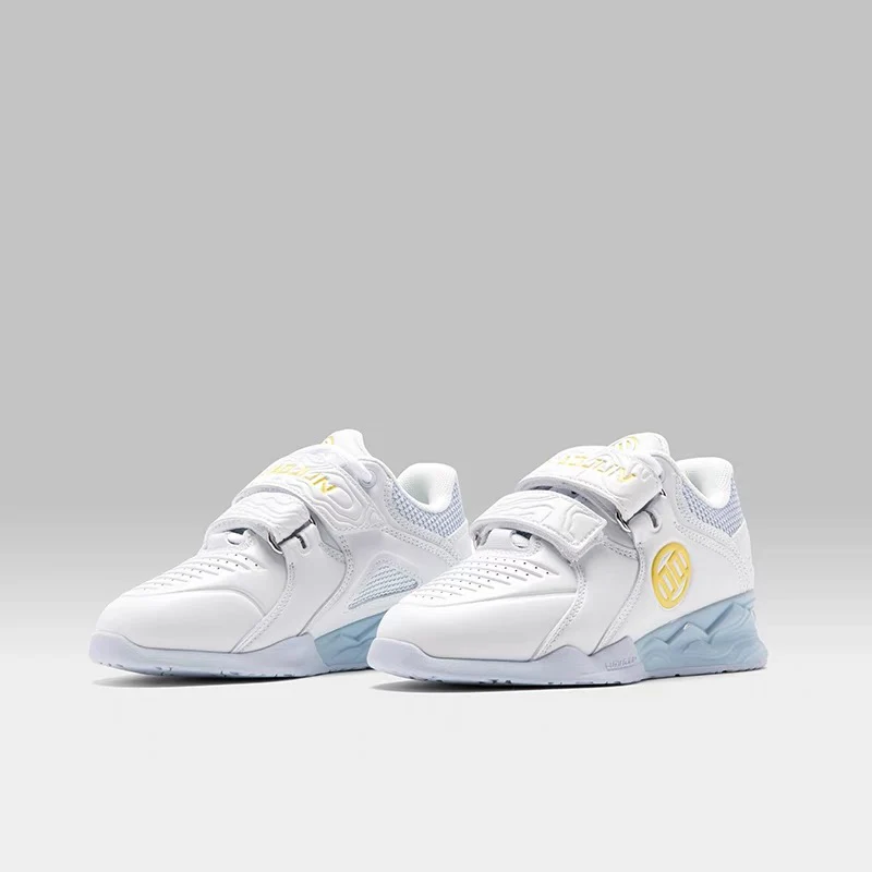 （Kids）Lu Xiaojun Lifter 1.0 Professional Weightlifting Shoes / Squat Shoes - White - Image 2