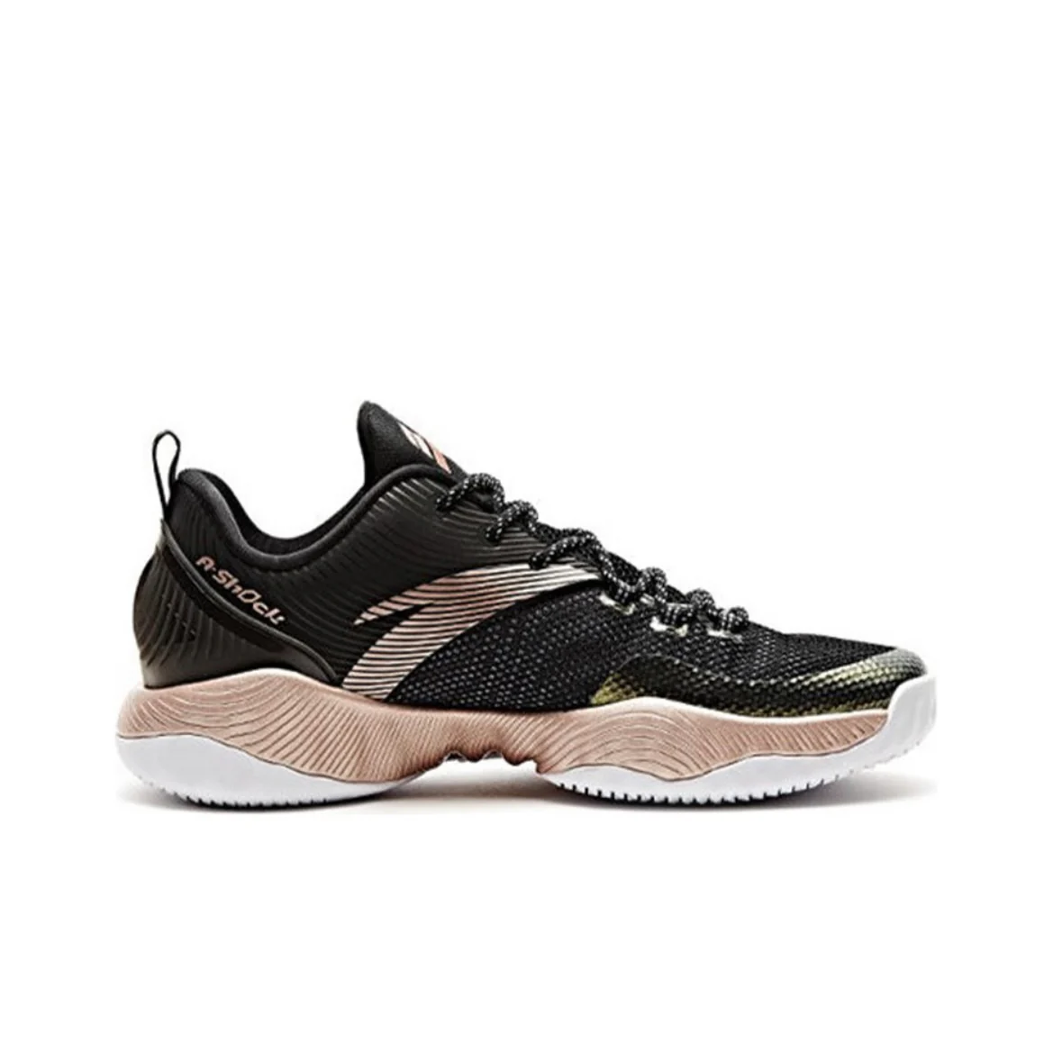 Klay Thompson x Anta Shock The Game 1.0 Basketball Shoes - Black/Gold - Image 2