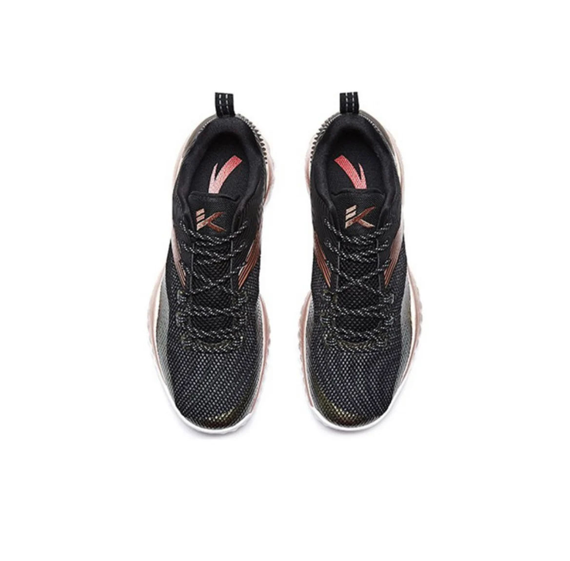 Klay Thompson x Anta Shock The Game 1.0 Basketball Shoes - Black/Gold - Image 4