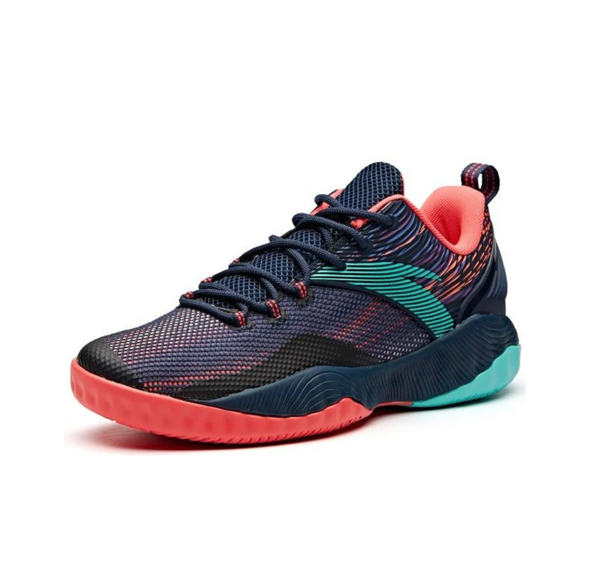Klay Thompson x Anta Shock The Game 1.0 Basketball Shoes - Blue/Red - Image 3
