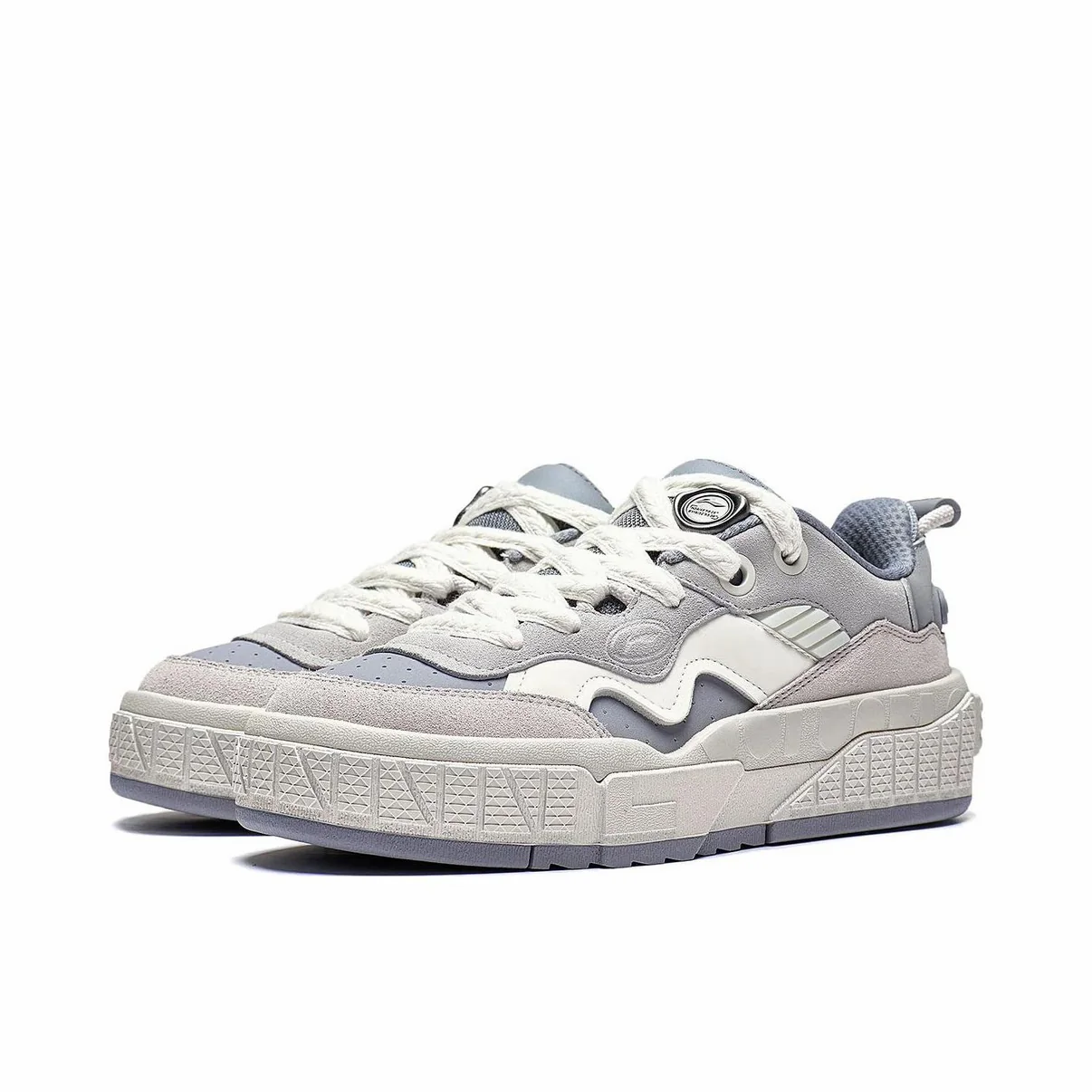 Teens in Times (He Junlin) x Li-Ning 001 UNBLOCK Low Casual Sneakers - Gray - Image 2