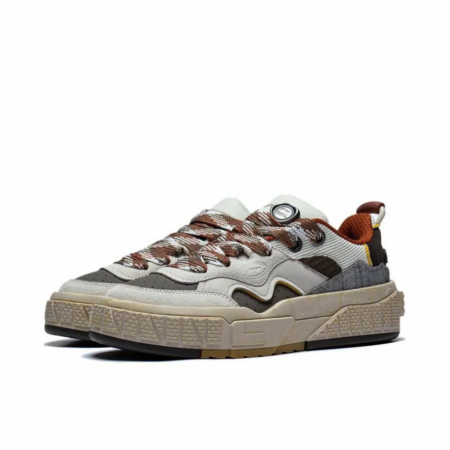 Li-Ning 001 UNBLOCK Low Casual Sneakers - Grayish Brown - Image 2