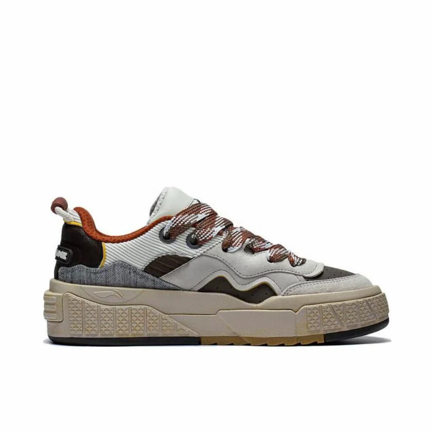 Li-Ning 001 UNBLOCK Low Casual Sneakers - Grayish Brown - Image 4