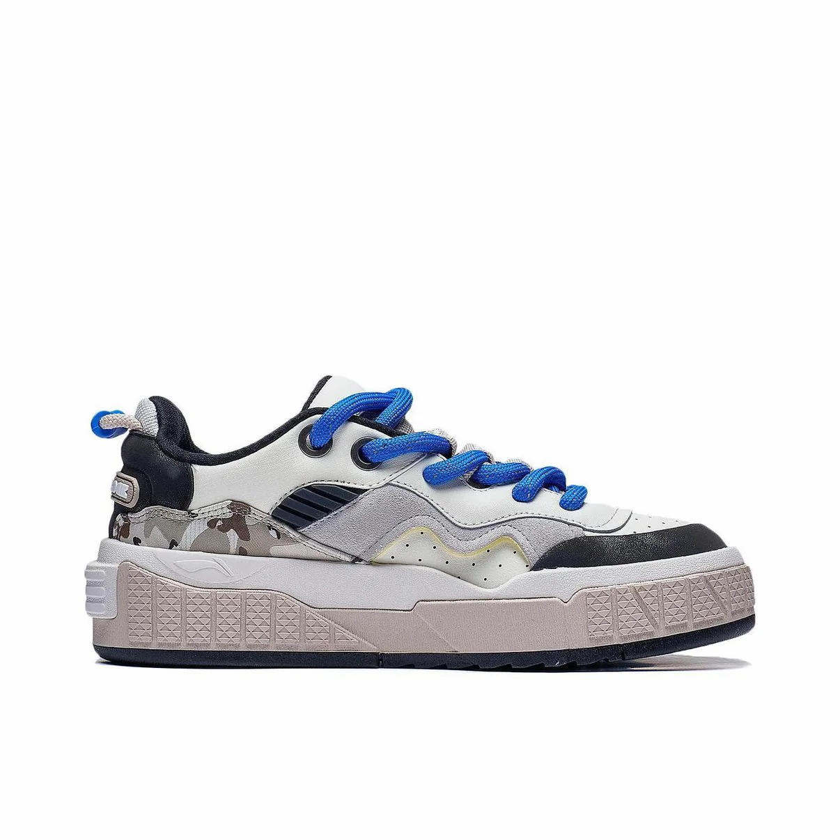 Li-Ning 001 UNBLOCK Low Casual Sneakers - White/Black/Blue - Image 5