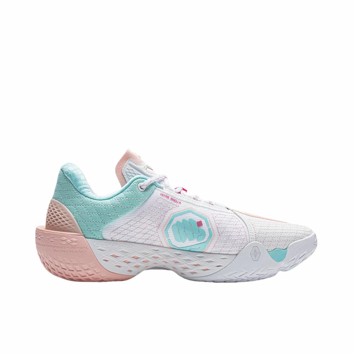 Li-Ning Badfive 5 Low - White/Pink - Image 4