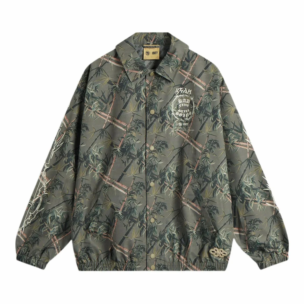 Li-Ning Badfive Bamboo Print Trendy American Jacket