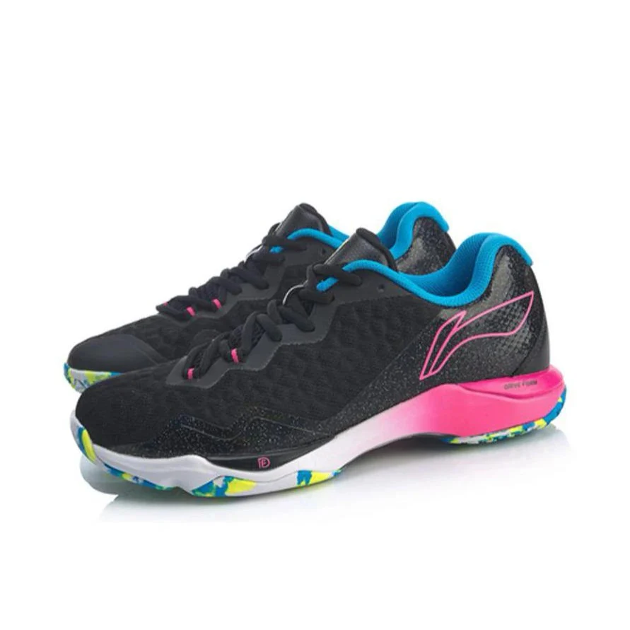 (Women)Li-Ning Dagger 2 SE Badminton Shoes - Black/Pink - Image 2