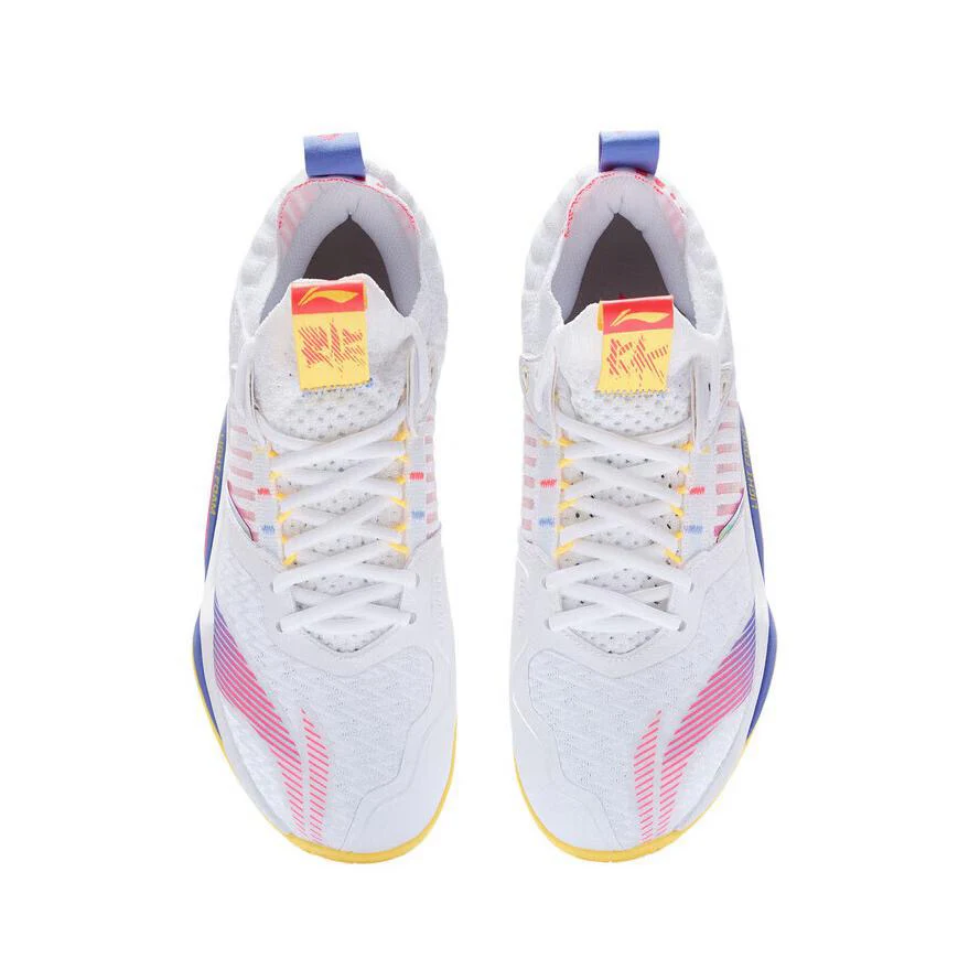 Li-Ning Dagger 4 Badminton Shoes - White/Red - Image 5