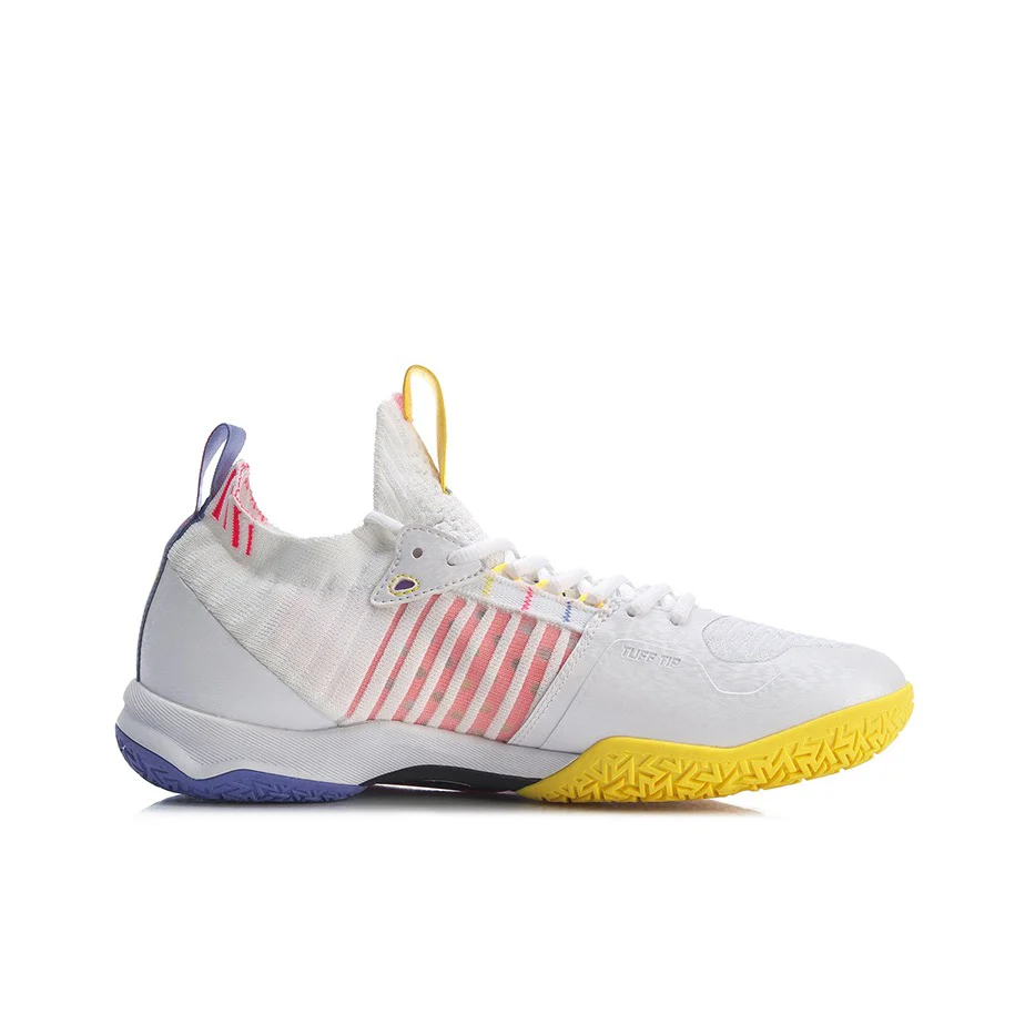 Li-Ning Dagger 4 Badminton Shoes - White/Red - Image 6