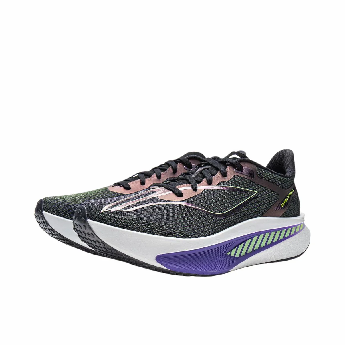 （Men & Women）Li-Ning Feidian 6 Challenger Racing Carbon Plate Running Shoes - Black/Purple - Image 2