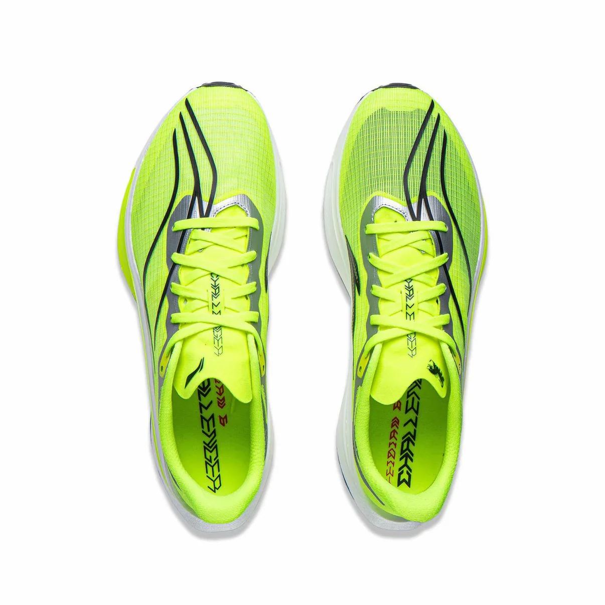 （Men & Women）Li-Ning Feidian 6 Challenger Racing Carbon Plate Running Shoes - Fluorescent Green - Image 3