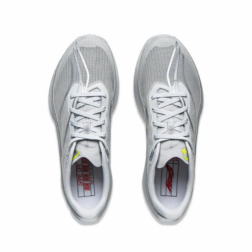 （Men & Women）Li-Ning Feidian 6 Challenger Racing Carbon Plate Running Shoes - Quiet Gray - Image 6