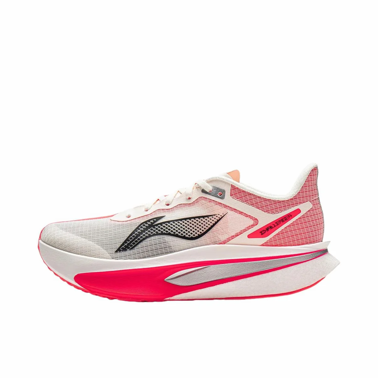 （Men & Women）Li-Ning Feidian 6 Challenger Racing Carbon Plate Running Shoes - White/Pink