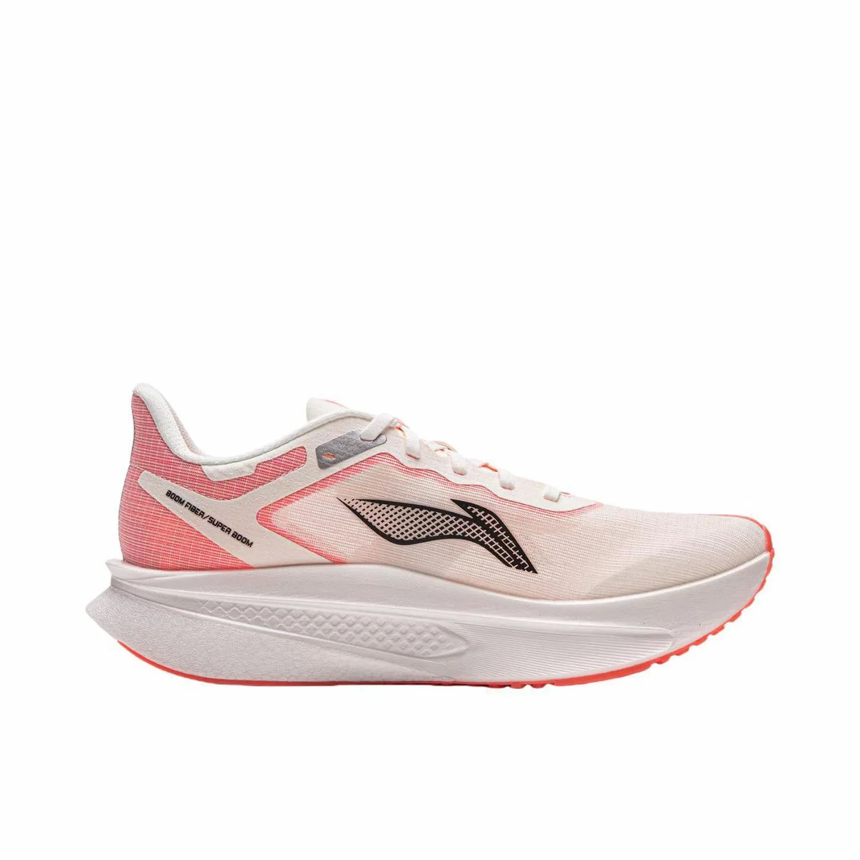 （Men & Women）Li-Ning Feidian 6 Challenger Racing Carbon Plate Running Shoes - White/Pink - Image 5
