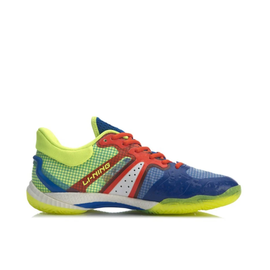 Li-Ning Gyrfalcon 4 Badminton Shoes - Blue/Yellow - Image 4