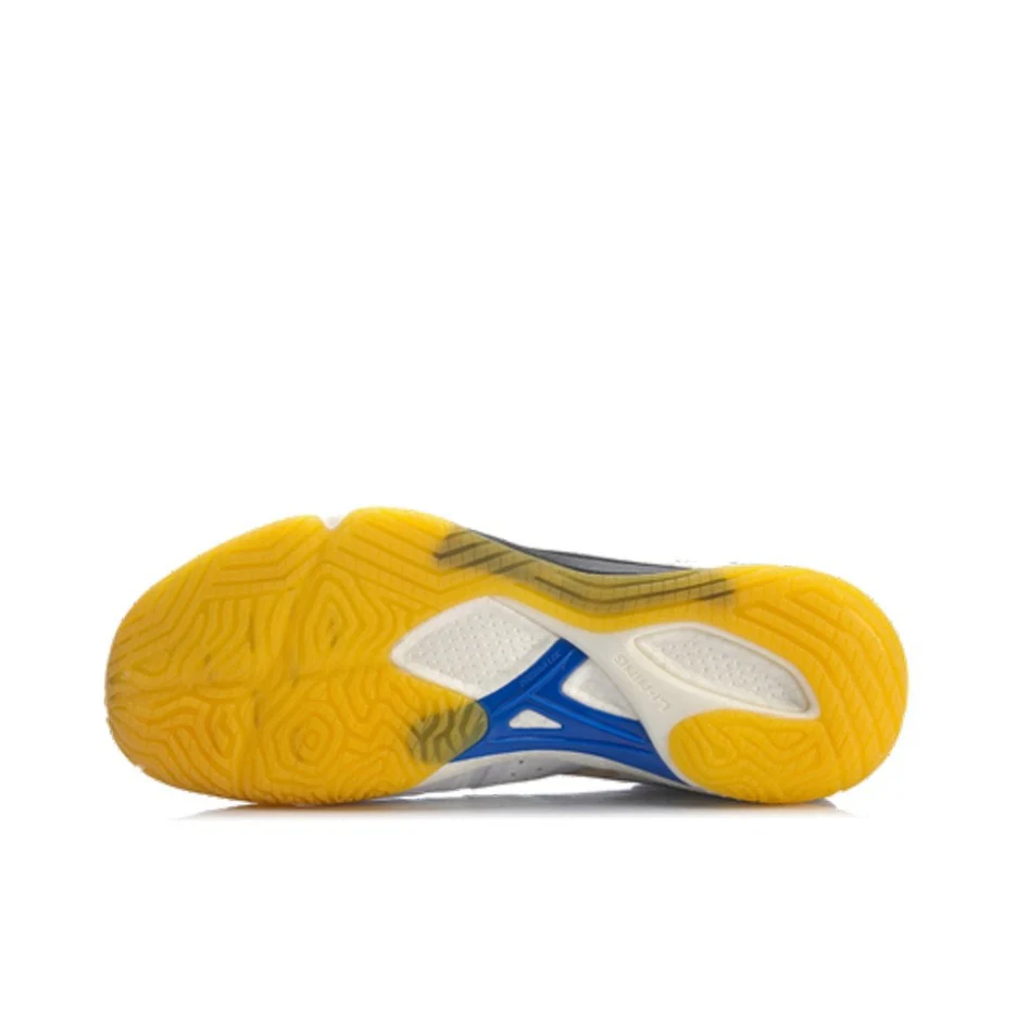 Li-Ning Gyrfalcon 4 Badminton Shoes - White/Blue/Yellow - Image 5
